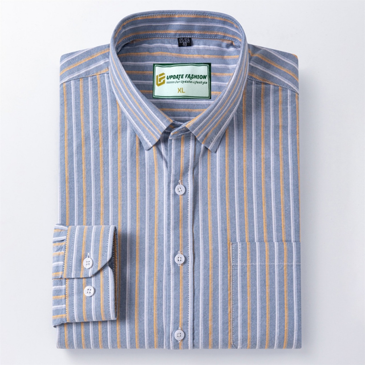 Mens long sleeve Strip shirt