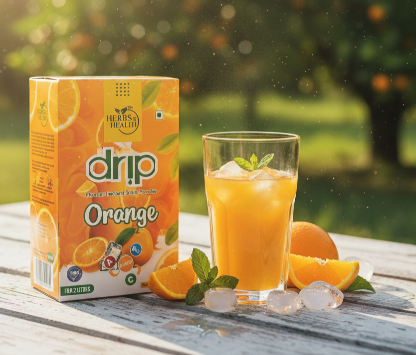 Drip orange juice powder