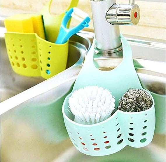 Silicon Sink Drain Bag Candy Sponge Holder Organizer Bathroom Hanging Strainer Storage Holder Bag Sponge Towel Draining Rack Cleaning Brush