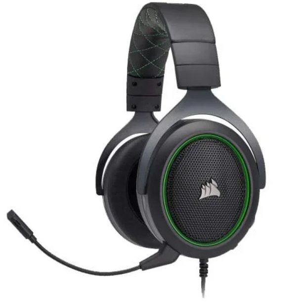 Corsair HS50 Pro Stereo 3 point 5mm Gaming Headphone (Green)