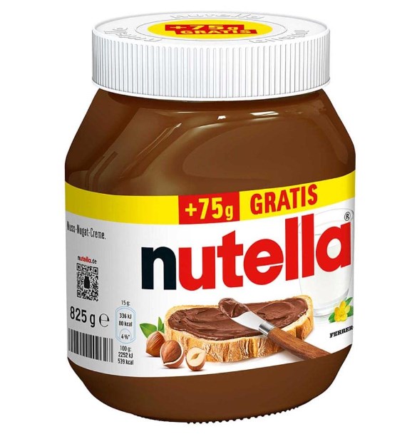 Nutella Hazelnut Chocolate Spread 825gm Made in Germany