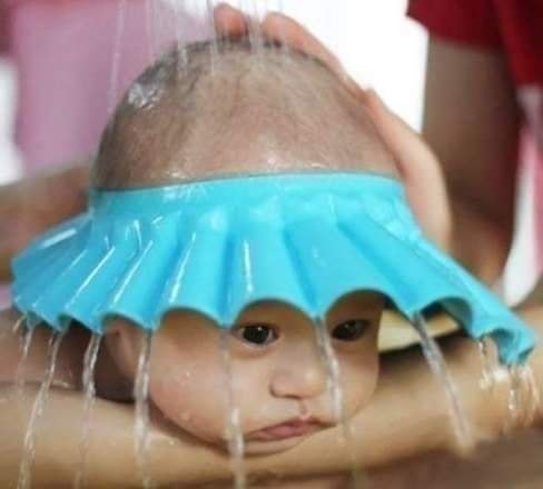 Baby Shower cap with ear protector