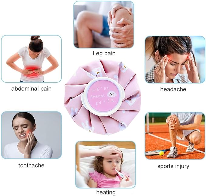 Bags for Ice Bags 1 Pieces Cool Bags with Screw Lid Reusable First Aid Ice Bag Reusable Ice Bag Waterproof Bag for Pain Relief Cooling Pads