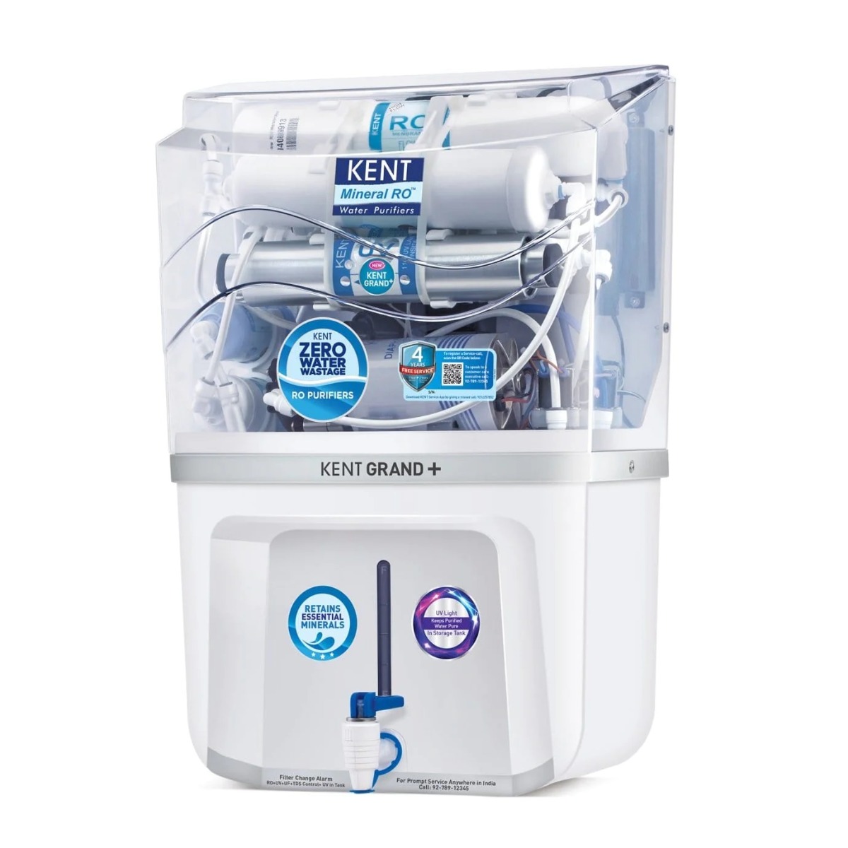 KENT Grand Plus RO Water Purifier, White