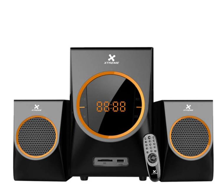 Xtreme Win 2 and 1 Bluetooth Black Multimedia Speaker With Remote