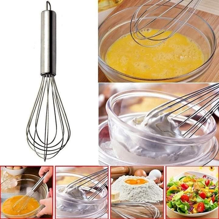 manual hand egg bitter mixer Whisks for Cooking Whisk Household Kitchen Stainless Steel Whisked Egg Yolk Stainless Steel Natural Color