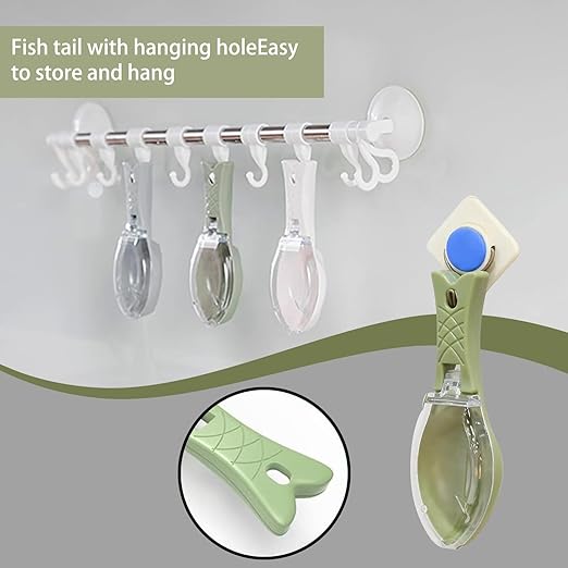 Multifunctional Fish Clean Scales Fish Scales Brush Peeler Fish Descale Tool with Cover Fish Skin Scaler with Cover Remove Fish Skin Scraping Brush Kitchen Cooking Tools