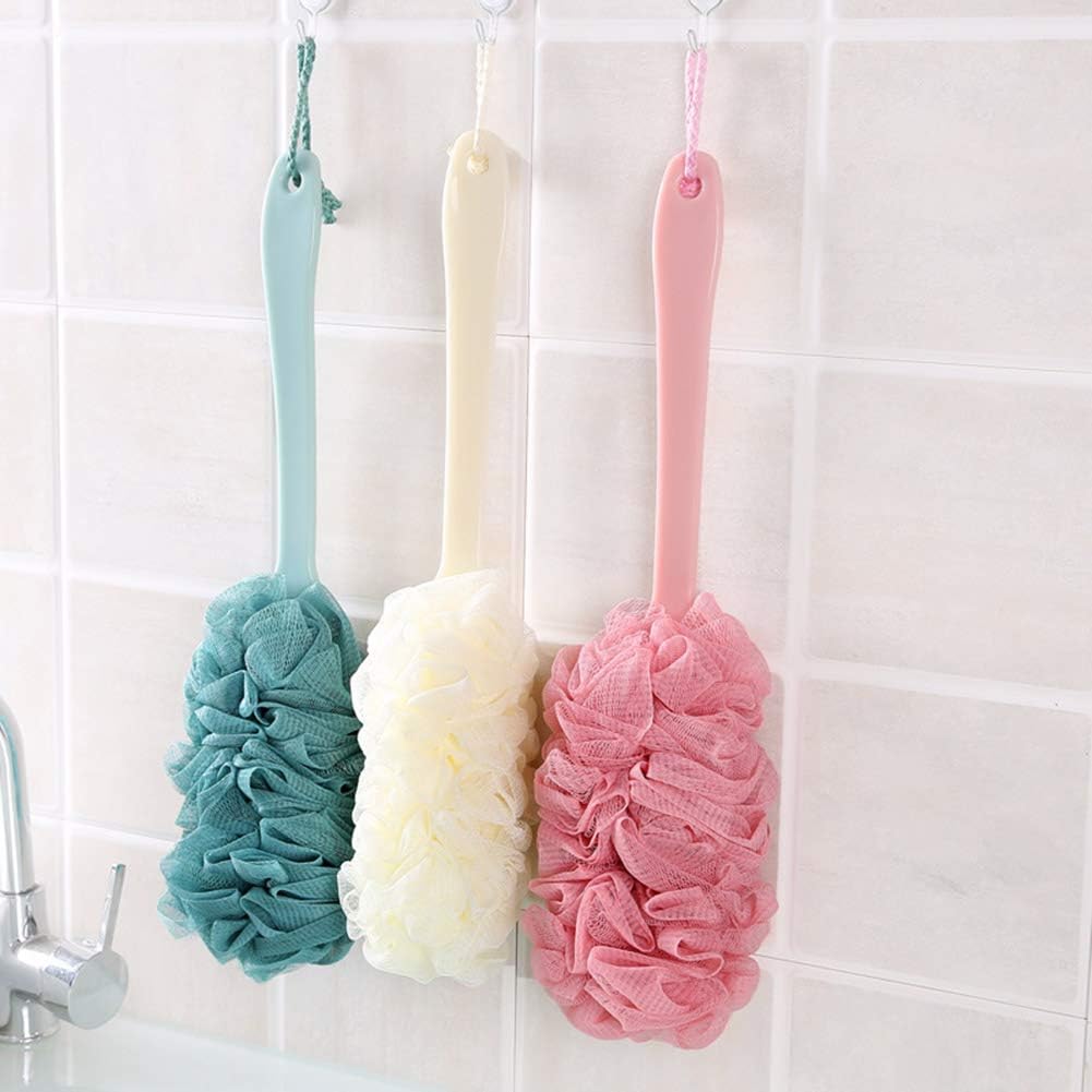 Long Handle Bath Brush Body Back Clean Long Handle Bath Sponge Shower Brush Scrubber