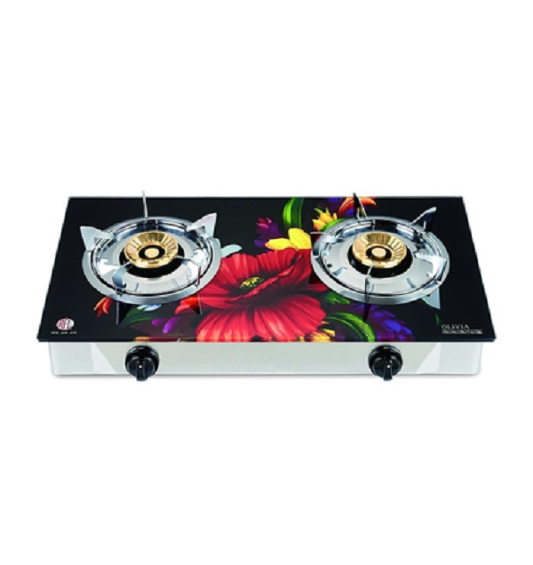 Double Glass LPG Gas Stove Olivia with 3d print