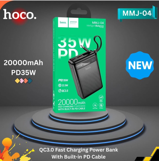 Hoco MMJ-04 20000mAh 35W PD Fast Charging Power Bank