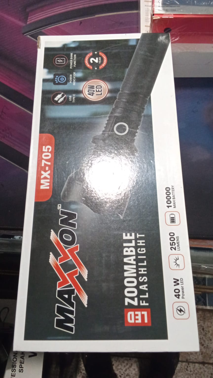 MAXXON MX 705 40W Zoomable Flashlight