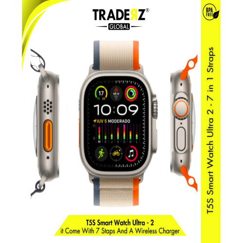 T5S ULTRA Smart Watch with 7 straps