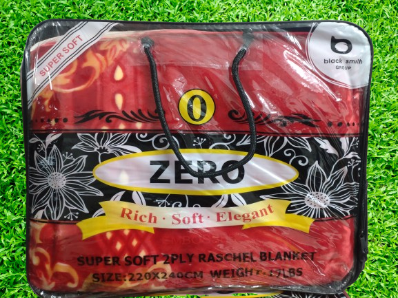 ZERO  Super soft 2 PLY y Raschel Blanket (Made in Korea)
