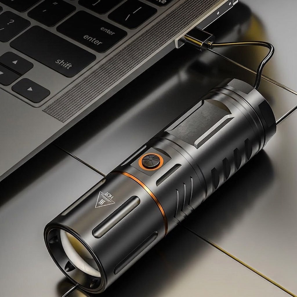 Premium Telescopic Zoom LED Flashlight