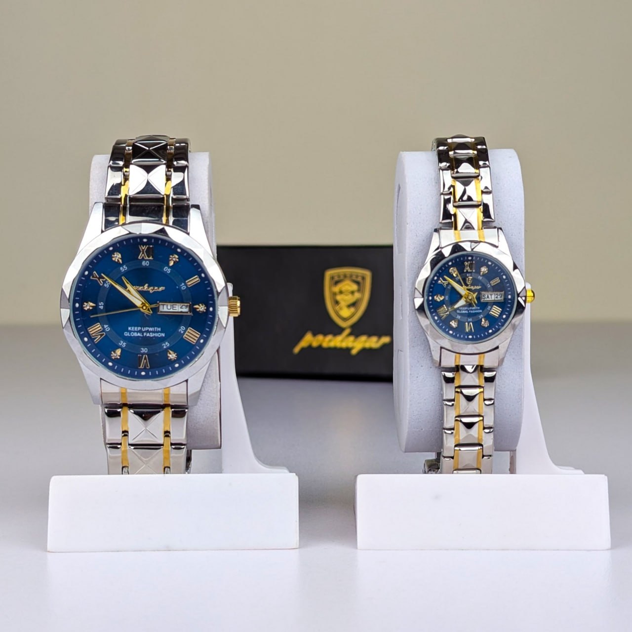 Poedagar Luxury Couple Watch