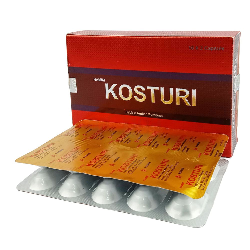 Kosturi 250 mg 20 pcs capsule box