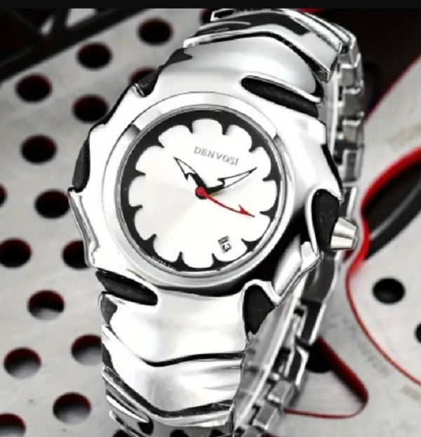 DENVOSI Premium Metal Watch  Bold Design Silver Dial