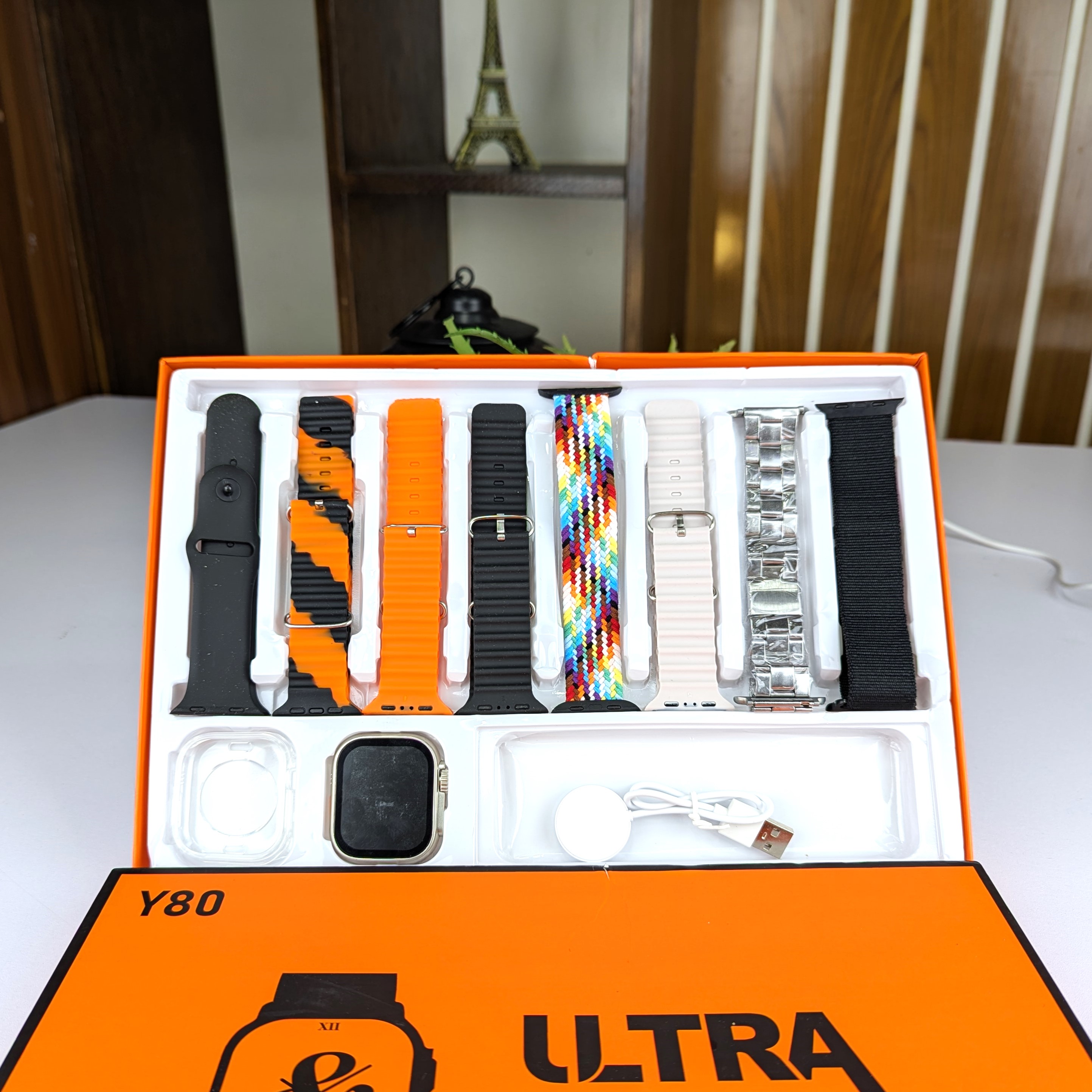 Y80 Ultra Smartwatch 8 Strap Combo  Premium Smart Style at Budget Price