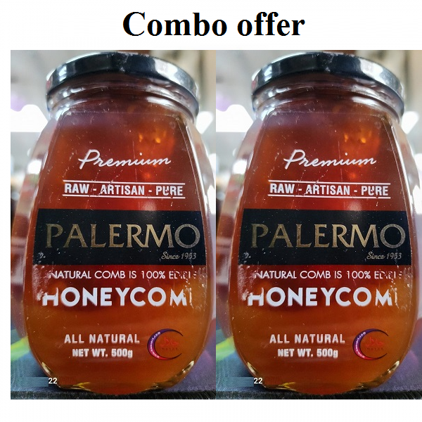 PALERMO HONEYCOMB HONEY 500G 2 PCS Combo (Turkey)
