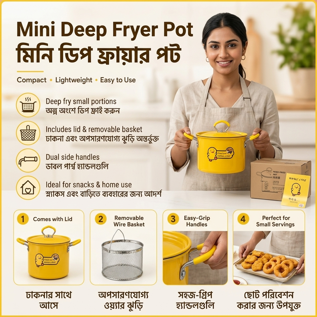 Deep Fryer Pot with Basket
