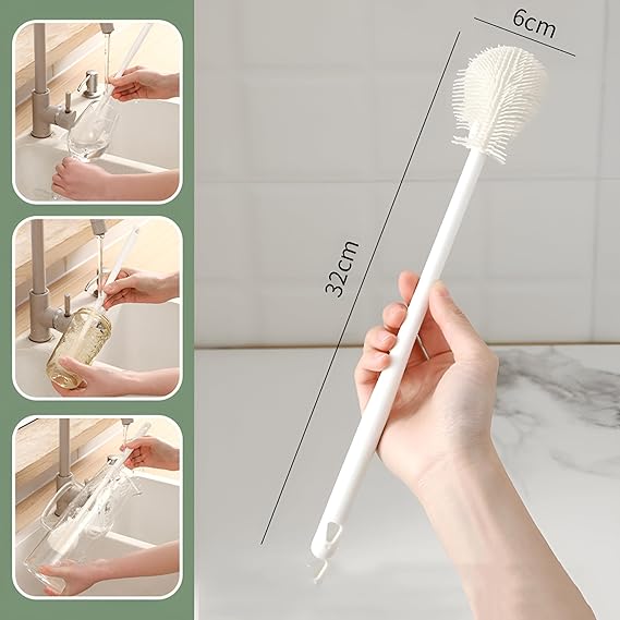 Silicone Glass Cup Bottle Cleaning Brush