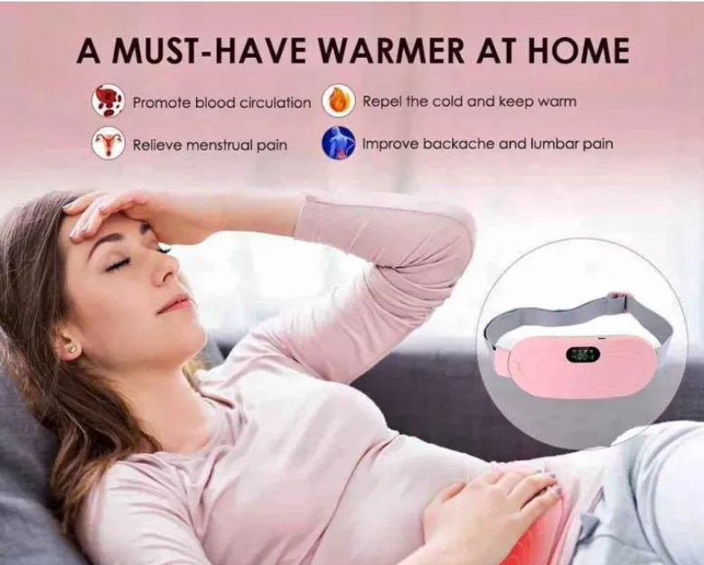 Period Pain Relief Waist Belt Heating Pad Device